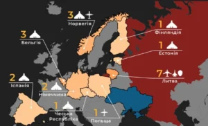 росія здійснила 20 порушень повітряного простору Європи за жовтень - ЦПД