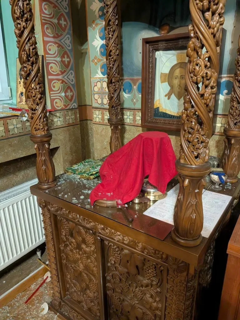 Внаслідок ворожої атаки у Чорноморську пошкоджено Спасо-Преображенський храм